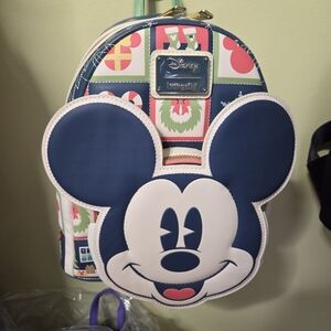 Loungefly Disney Mickey Mouse Backpack - Blue and White